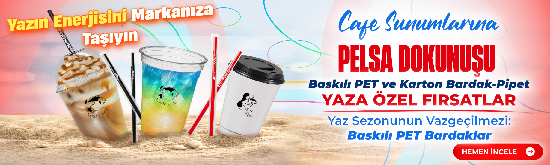 yaz bardak pipet