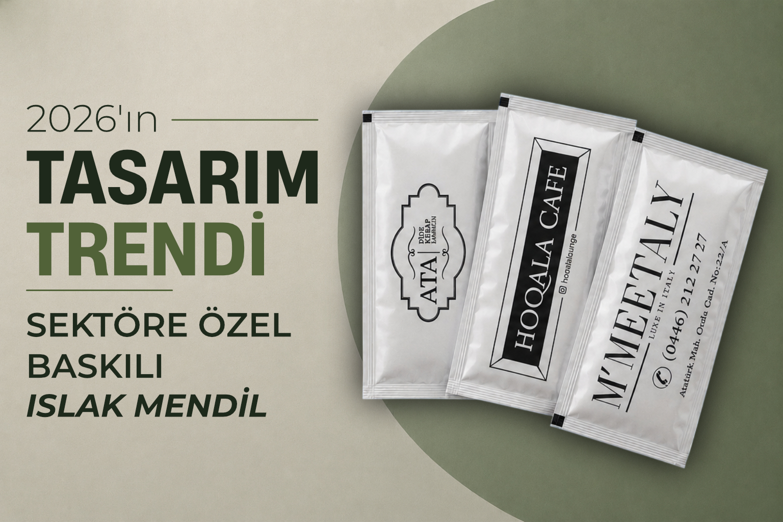 Sektöre Özel Baskılı Islak Mendil Tasarım Trendleri 2026